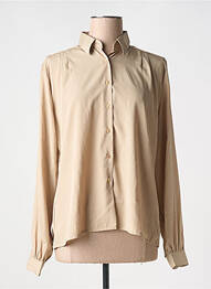 Chemisier coupe fluide manches longues beige LAURENT ST CYR femme