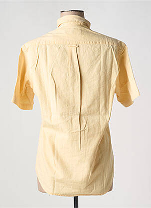 Chemisier coupe cintrée manches courtes jaune C17 femme