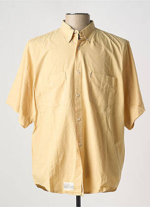 Chemise manches courtes coupe droite beige C17 homme
