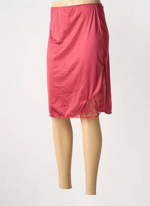 Jupon /fond de robe tissage satiné rouge ANTINEA femme