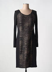 Robe mi-longue noir PAUSE CAFE pour femme seconde vue