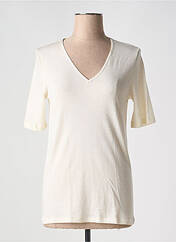 T-shirt beige HANRO pour femme seconde vue