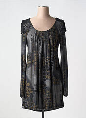 Tunique manches longues noir LAUREN VIDAL pour femme seconde vue