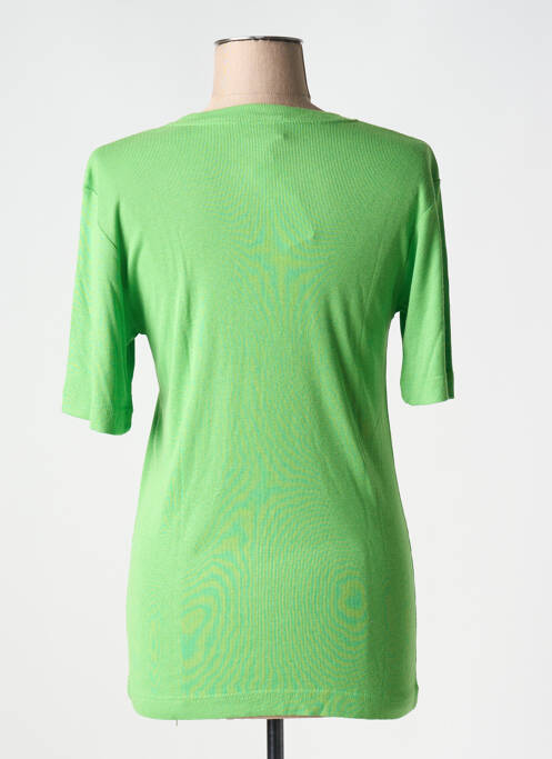 T-shirt stretch manches courtes vert LE COMTE femme