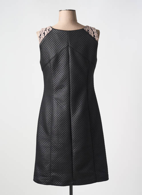Robe mi-longue imprimé fantaisie sans manche noir PAUSE CAFE femme