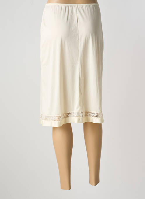 Jupon /fond de robe tissage satiné beige VALISERE femme