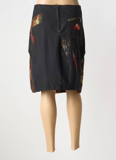 Jupe mi-longue noir AVENTURES DES TOILES pour femme