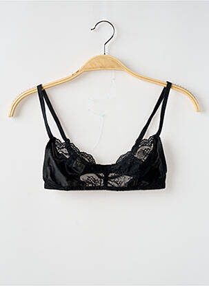 Soutien-gorge sans armature bralettes noir ANTINEA femme