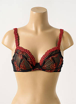 Soutien-gorge légère et transparente haut soutien-gorge emboitant noir BARBARA femme