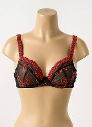 Soutien-gorge légère et transparente haut soutien-gorge emboitant noir BARBARA femme