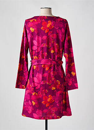 Robe courte manches longues manches longues rose AGATHE & LOUISE femme