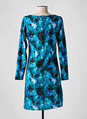 Robe courte manches longues manches longues bleu AGATHE & LOUISE femme