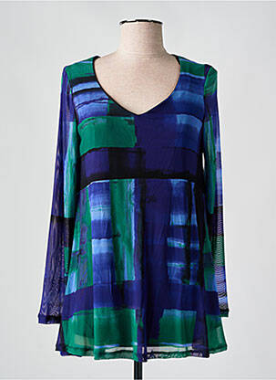 Top imprimé fantaisie manches longues violet AN II VITO femme