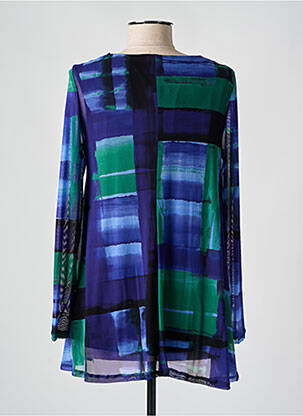 Top imprimé fantaisie manches longues violet AN II VITO femme