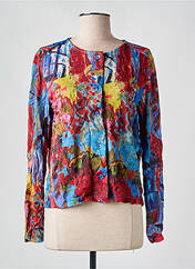 Gilet manches longues rouge MALOKA pour femme seconde vue