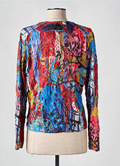 Gilet manches longues rouge MALOKA pour femme seconde vue