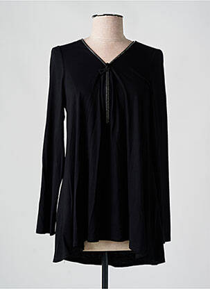 Tunique manches longues noir AN II VITO pour femme