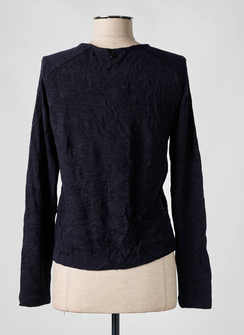 Gilet manches longues bleu MALOKA femme