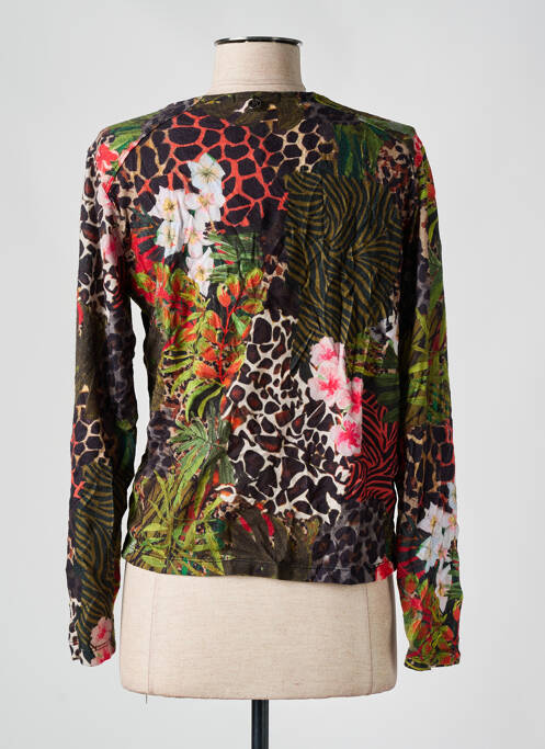 Gilet manches longues vert MALOKA pour femme