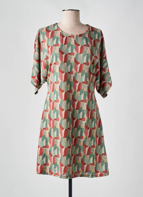 Robe courte vert LINGAM pour femme