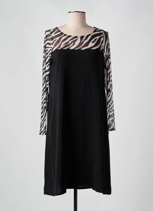 Robe mi-longue noir AN II VITO pour femme