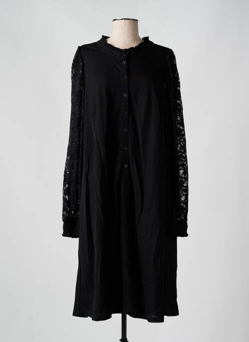 Robe mi-longue noir ZHENZI pour femme