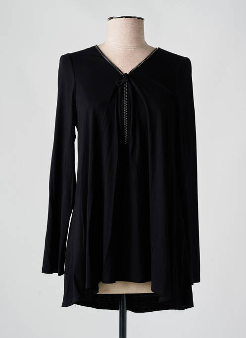 Tunique manches longues noir AN II VITO pour femme