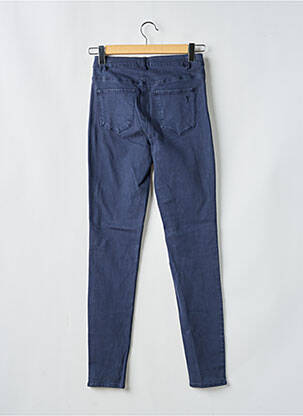 Pantalon slim tissage popeline taille normale bleu YEST femme