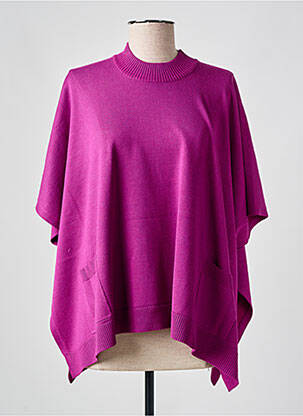 Poncho coupe ample violet BRANDTEX femme