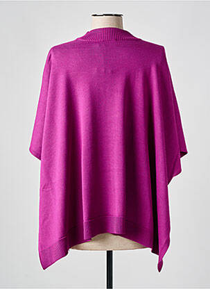 Poncho coupe ample violet BRANDTEX femme