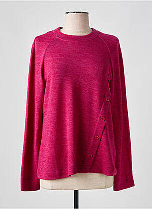 Pull stretch manches longues rose MALOKA femme
