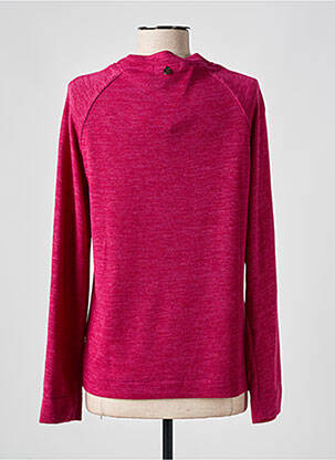 Pull stretch manches longues rose MALOKA femme