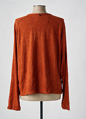 Gilet manches longues stretch orange MALOKA femme