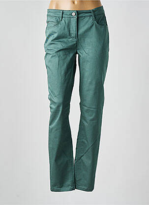 Pantalon droit stretch taille normale vert BRANDTEX femme