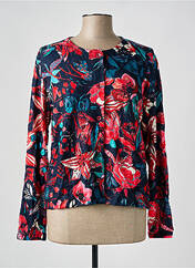 Gilet manches longues rouge MALOKA pour femme seconde vue