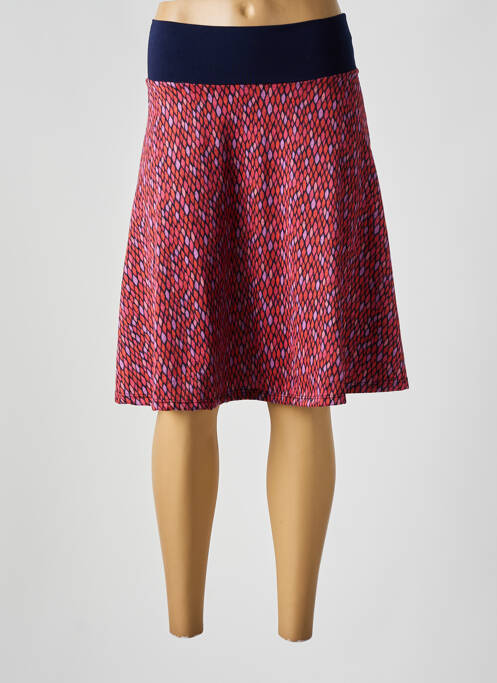 Jupe mi-longue orange LINGAM pour femme