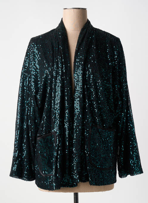 Gilet manches longues vert KILKY pour femme