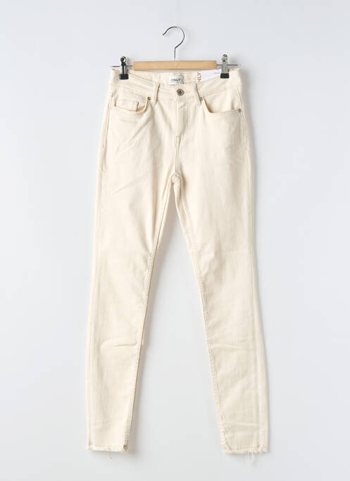 Pantalon slim beige ONLY pour femme