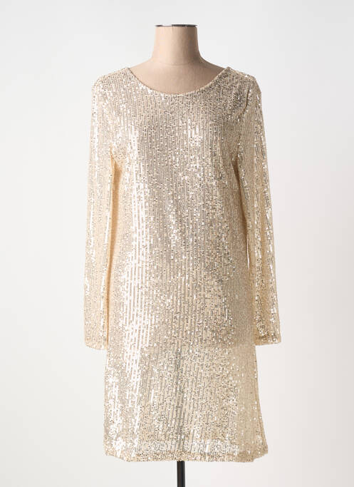 Robe courte or JOLIFLY & JUSTINE Y pour femme