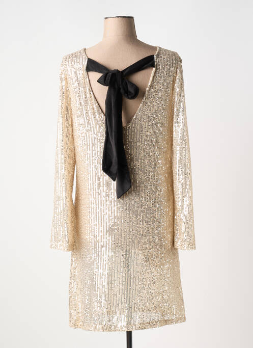 Robe courte or JOLIFLY & JUSTINE Y pour femme