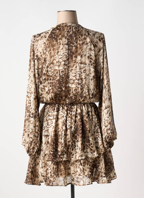 Robe mi-longue marron KILKY femme