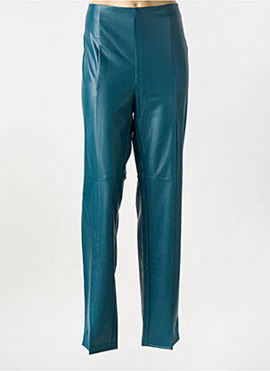 Legging tissage simili-cuir taille haute vert ONLY CARMAKOMA femme