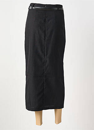 Jupe longue tissage crêpe noir SUFFLE femme