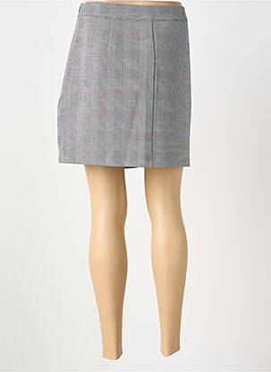 Jupe courte taille à pinces gris ONLY femme