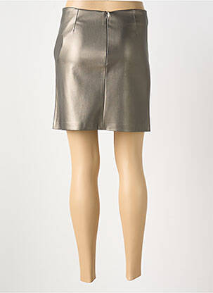 Jupe courte taille haute marron ORAIJE femme