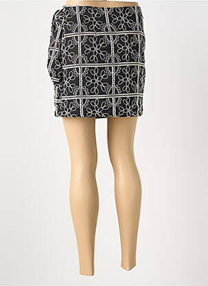 Jupe courte coupe droite noir LILI & LALA femme