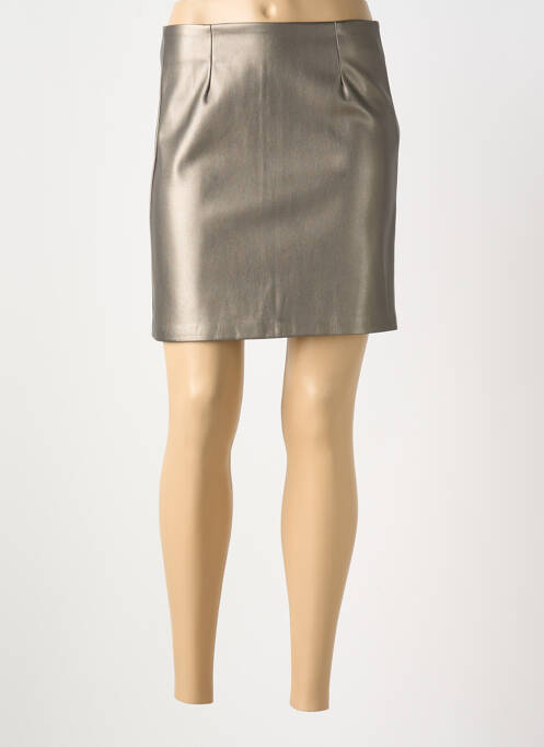 Jupe courte marron ORAIJE pour femme