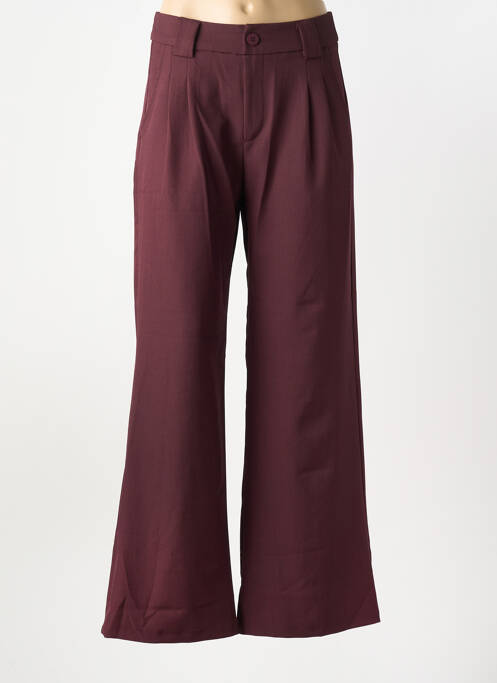 Pantalon flare rouge PEACE N'LOVE pour femme