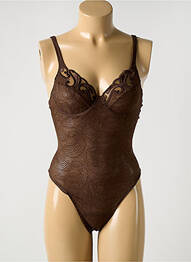 Body lingerie avec armature marron COTTON CLUB femme