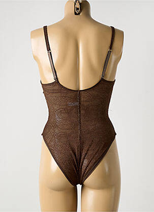 Body lingerie avec armature marron COTTON CLUB femme